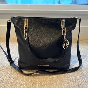 Michael Kors crossbody shoulder bag black leather